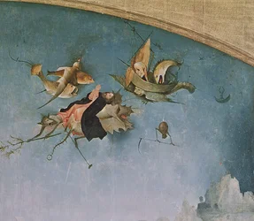 Panneau de gauche du Triptyque de la Tentation de Saint Antoine (détail)